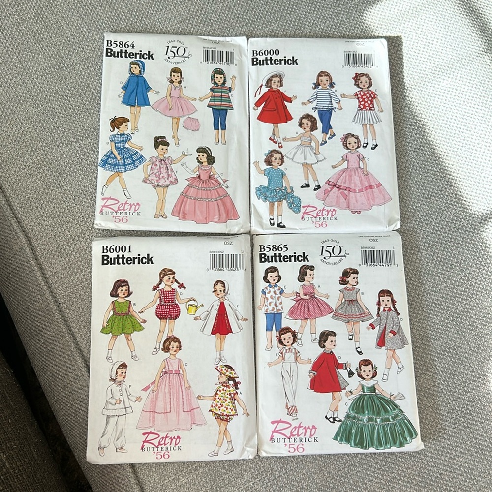 Butterick doll clothes patterns